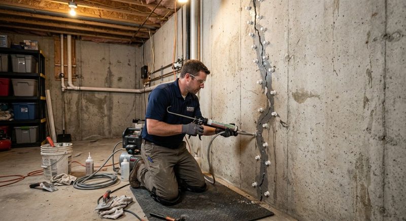 Basement Crack Repair in Whatcom County, WA