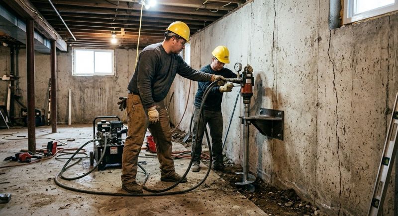Basement Stabilization in Whatcom County, WA