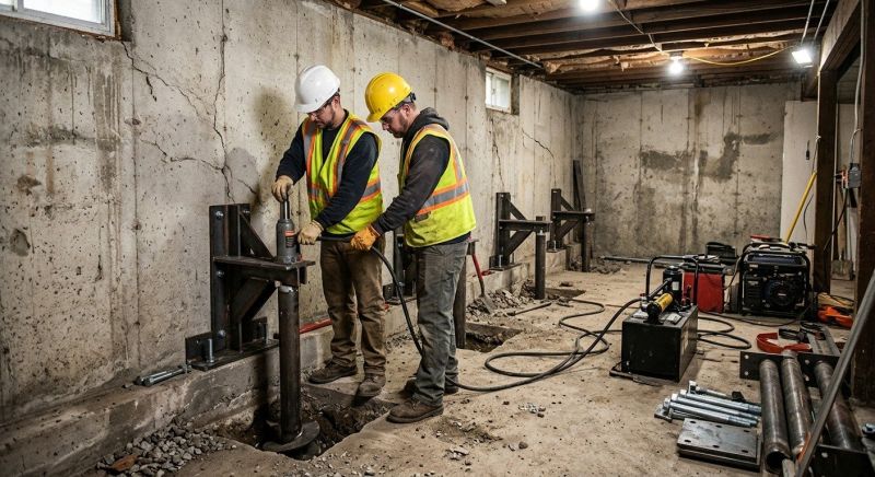 Basement Stabilization in Whatcom County, WA