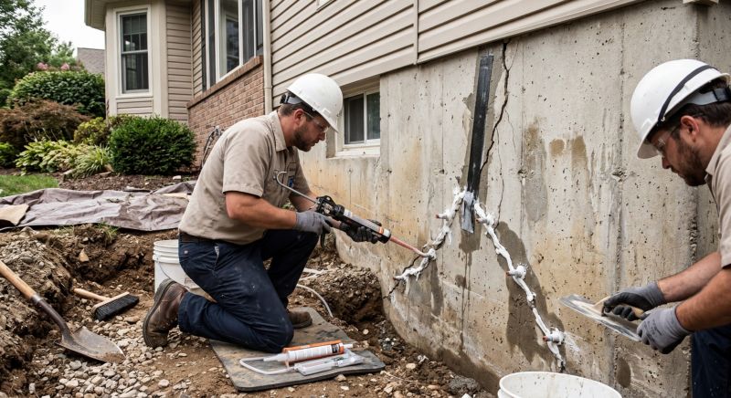 Cracked Foundation Repair in Anacortes, WA