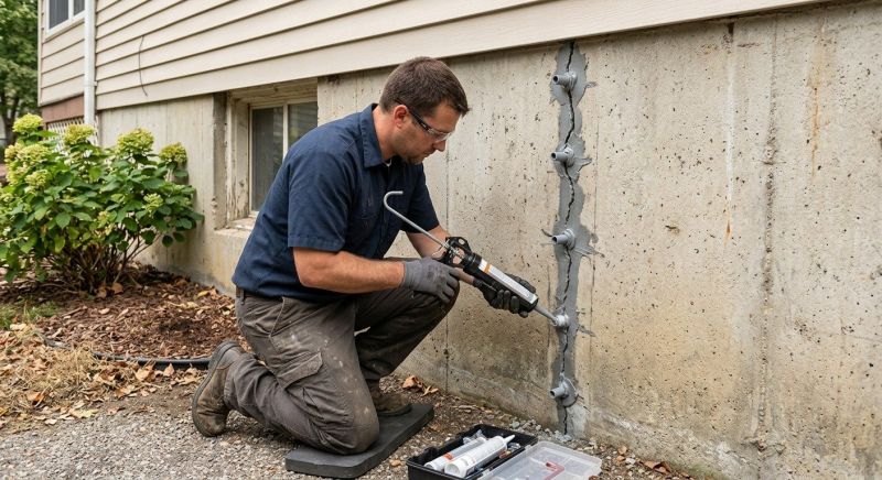 Foundation Crack Sealing in Whatcom County, WA