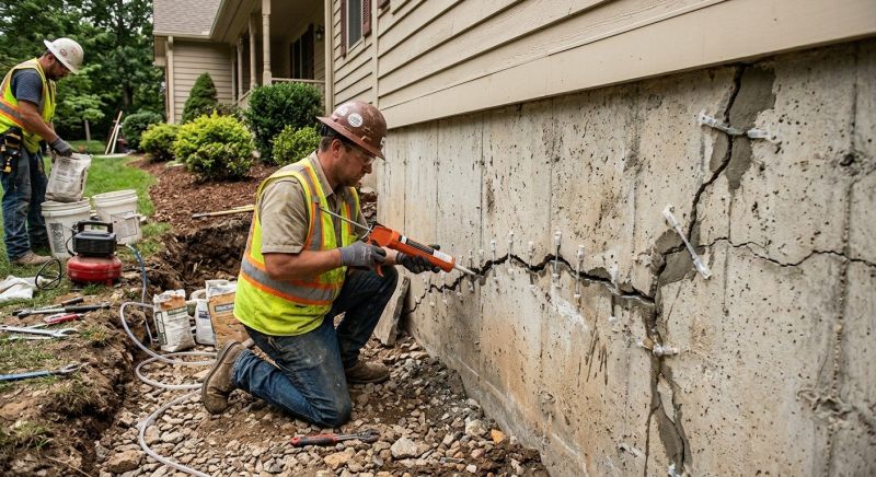 Foundation Crack Sealing in Whatcom County, WA