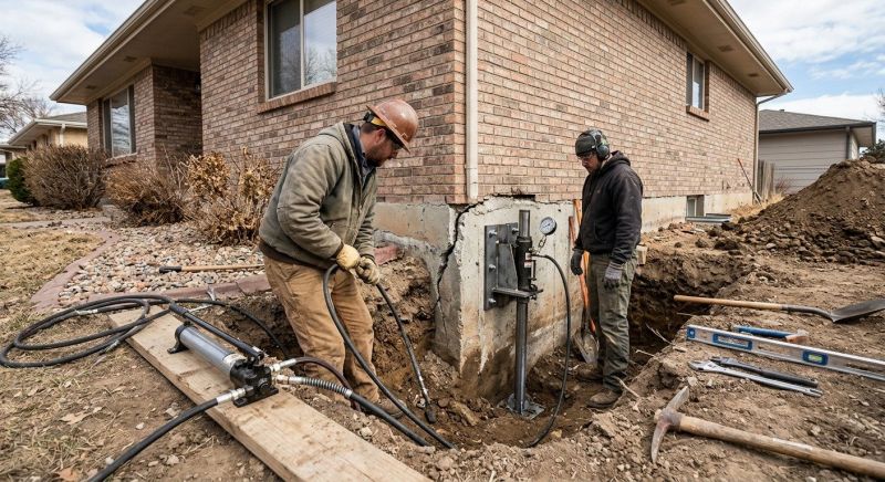 Foundation Stabilizing in Eastsound, WA