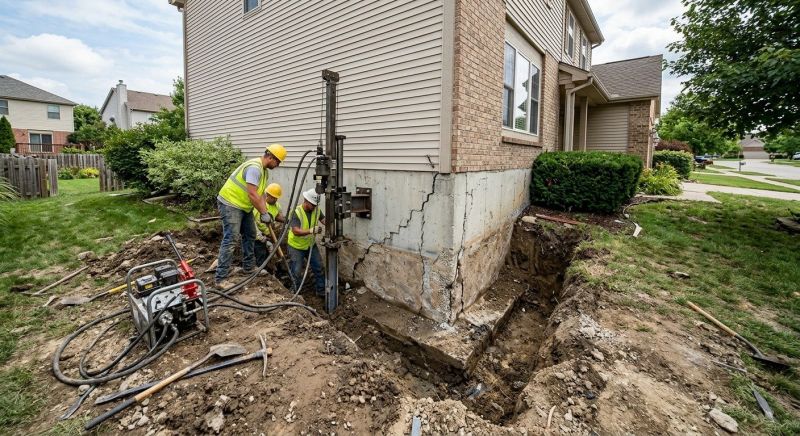 Foundation Stabilizing in Eastsound, WA