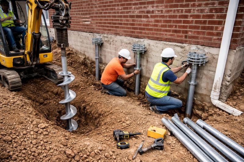 Helical Piers Installation in Whatcom County, WA