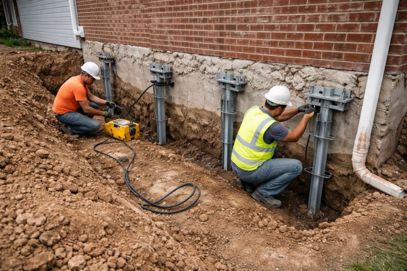 Helical Piers Installation in Whatcom County, WA
