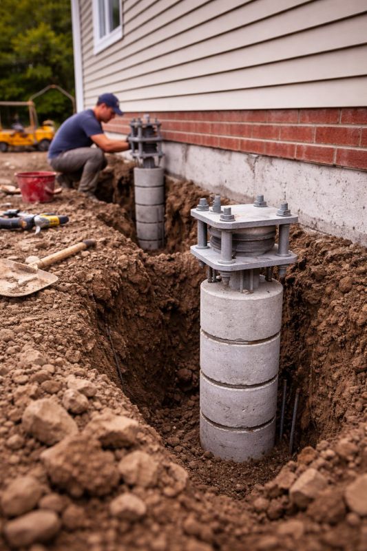 Helical Piers Installation in Whatcom County, WA