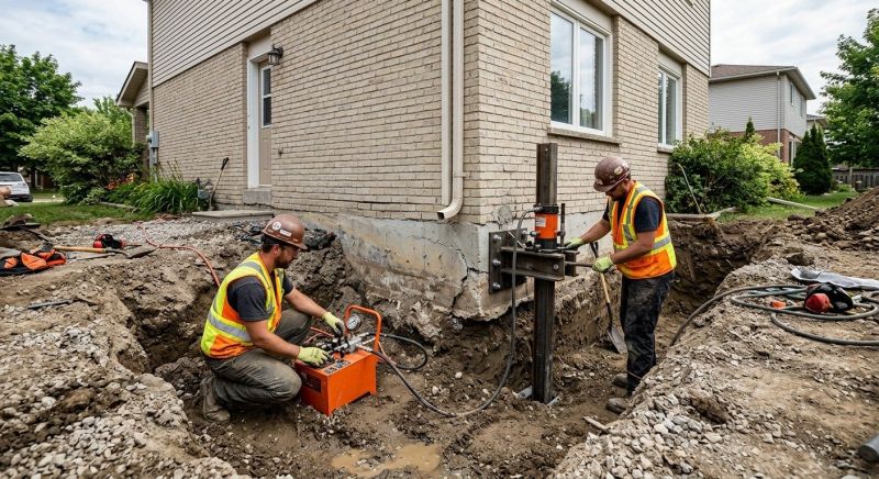 Sinking Foundation Lifting in Whatcom County, WA