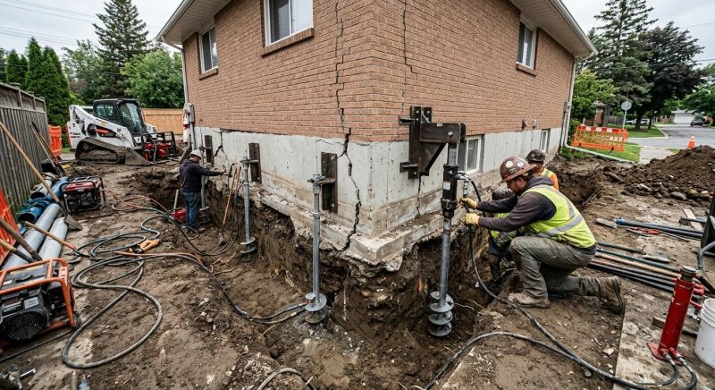 Sinking Foundation Repair in Bellingham, WA