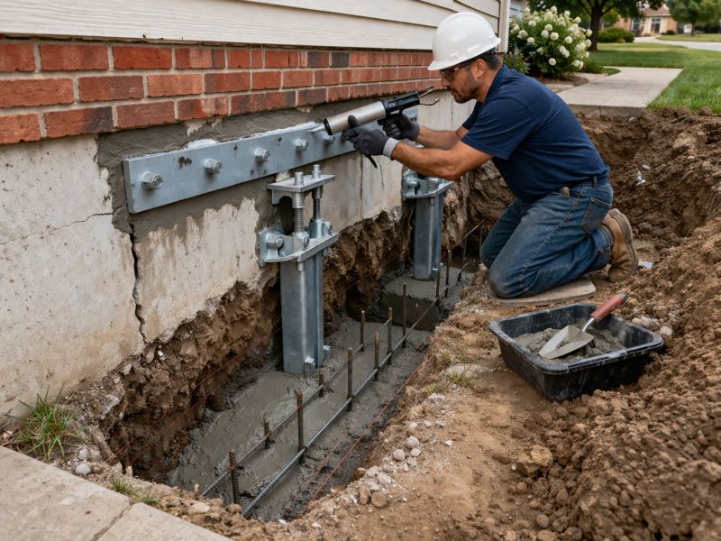 Sinking Foundation Repair in Blaine, WA