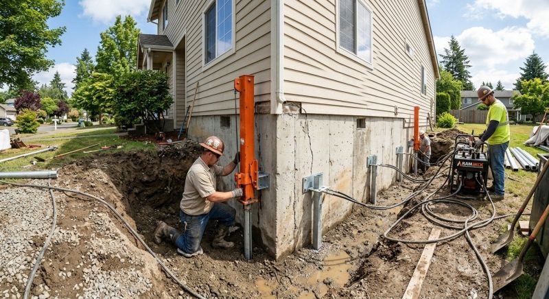 Sinking Foundation Repair in Everson, WA