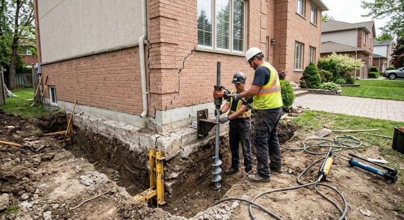 Sinking Foundation Repair in Ferndale, WA